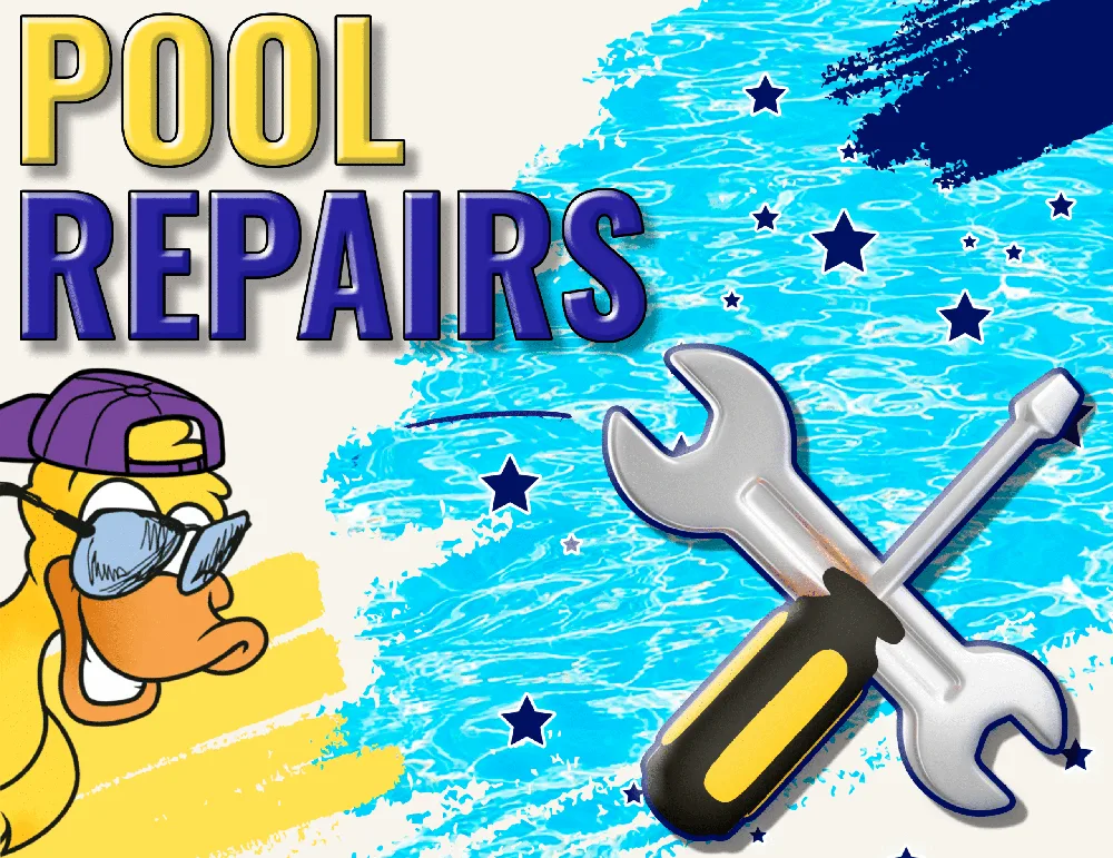 Pool repairs by Lucky Duck technicians